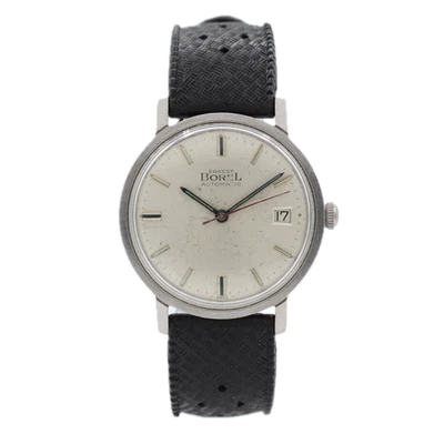 Reloj de pulsera automático vintage 34 mm Ernest Borel con fecha elegante para hombre acero suizo Foto 1 de 4