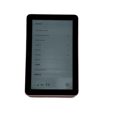 Amazon Fire 7 12th Generation Tablet 16GB Pink Alexa 7 Inch Screen P8AT8Z GOOD - Image 1 of 4