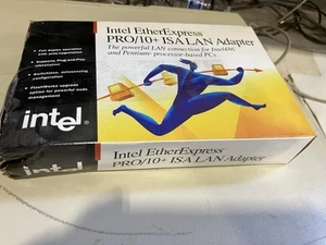 Vintage Intel Ethernet Express Pro/10+ ISA Lan Adapter For Intel 486 - Picture 1 of 2