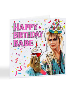 Happy Birthday Babe, Labirynt, David Bowie, kultowa kartka urodzinowa z lat 80. - A7102