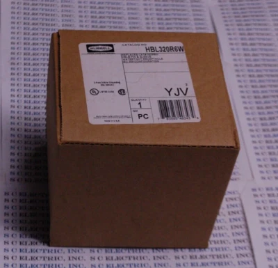 HUBBELL HBL320R6W PIN & SLEEVE WATERTIGHT RECEPTACLE - Image 1 of 2
