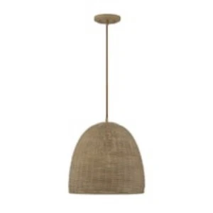 Savoy house M70107NWIC Meridian 1-Light Natural Shaded Pendant Light - Picture 1 of 10