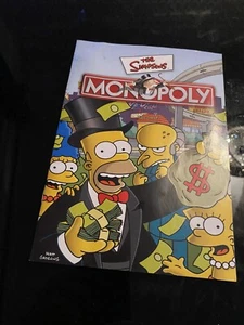 MONOPOLY SIMPSONS EDITION INSTRUCTIONS/ MANUAL SPARE PARTS - FREE POSTAGE - Picture 1 of 2