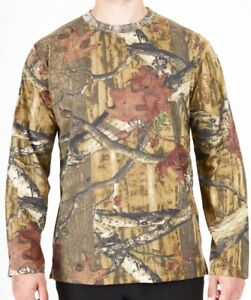 Mens Camo Long Sleeve Top Hunting Jungle Print Shirt Camouflage Fishing Army 