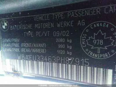 Used Rear Left Door Glass Rear fits: 2003 Bmw 325I Sdn E46 Rear Left Grade A Foto 1 de 4