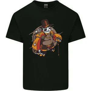 Steampunk Panda Bear Kids T-Shirt Boys Girls - Picture 1 of 77