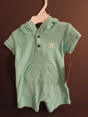 Conjunto con Capucha Hurley Aurora Verde 1 pieza Unisex Infante Bebé Niño 3M Foto 1 de 2
