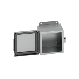 Cooper B-Line 12126-4XSS6CHC Stainless Steel JIC Hinged Enclosure 12 x 12 x 6" - Picture 1 of 1