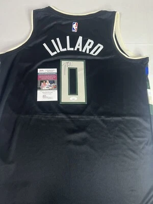 Damian Lillard Autographed Milwaukee Bucks Signed Jersey - JSA COA! - Image 1 of 2