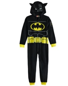 NWt 10 12 MASK LeGo batman boys girls superhero winter christmas pajamas sleeper - Picture 1 of 5