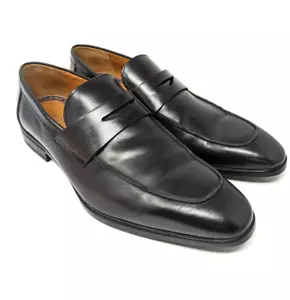 Ted Baker Benjy Penny Loafer Mens US 11 Black Leather Slip On Dress Casual - Picture 1 of 13