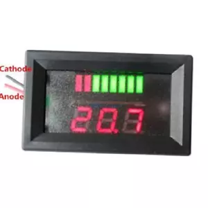 12V Led Battery Capacity Indicator Charge Level Lead-Acid Led Tester Voltmeter - Picture 1 of 5