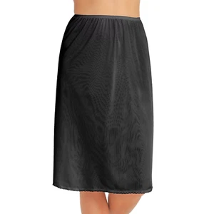 Vanity Fair Daywear Solutions 360 Negro Medio Slip Talla Grande Largo 28" - Imagen 1 de 3