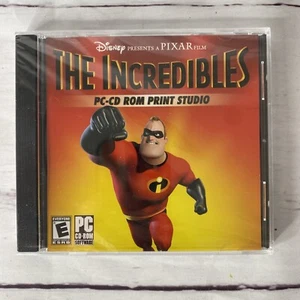 THE INCREDIBLES PC-CD ROM PRINT STUDIO WALT DISNEY PIXAR COMPUTER SOFTWARE new - Picture 1 of 3