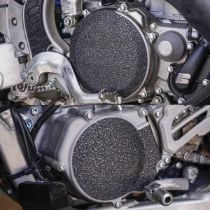 Black Engine Guards 2005-2025 Yamaha YZ125 Cover Grip Tape Clutch YZ125X - Foto 1 di 4