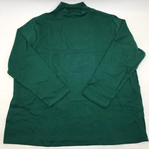 Croft & Barrow Dark Green Women's 4X Top Mock Turtle Neck Long Sleeve Shirt - Picture 1 of 6
