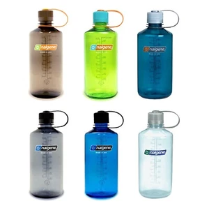 BOTELLA DE AGUA DE BOCA ESTRECHA NALGENE BPA LIBRE DE BPS 1000 ml / 32 oz HECHA EN EE. UU. - Imagen 1 de 47