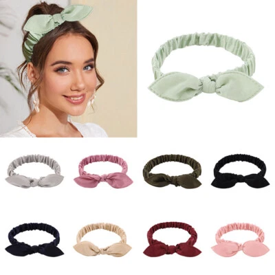 Banda elástica para el cabello para mujeres nudo bebé diadema accesorio para el cabello aros para el cabello liso decoración Foto 1 de 4