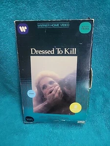 Dressed to Kill VHS 1981 (Warner big box) Uncensored International Version horro - Picture 1 of 12