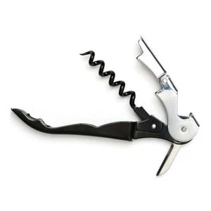 Cavatappi Cameriere Manico Nero 12 cm Acciaio Inox - Comas - Foto 1 di 1