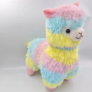 Peluche lama bleu jaune rose ALPACASSO - 36163 - Photo 1/2
