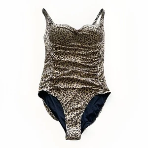 Betsey Johnson X Large Leopard One Piece Swim Bathing Suit Beach Sexy NWT $128 - Picture 1 of 22
