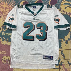 Miami Dolphins Football Trikot YOUTH LARGE weiß NFL Reebok Ronnie braun 23 - Bild 1 von 16