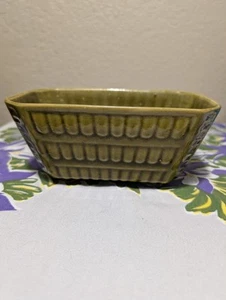 Vintage Brush McCoy Green Rectangular Planter - Picture 1 of 6
