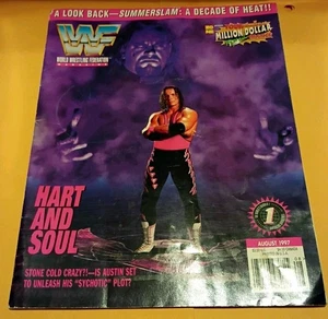 Agosto 1997 World Wrestling Federation revista Bret "The Hitman" cubierta Hart - Imagen 1 de 15