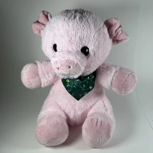 Pacific Coast Petsmart Plush Pig Pink 12" Christmas Light Squeaks Pet Dog Toy - Picture 1 of 9