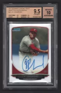 Bowman 2013 cromo draft J.P. Crawford novato RC automático # BCA-JC BGS 9,5 verdadera gema - Imagen 1 de 2