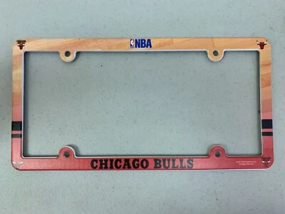 Chicago Bulls Baloncesto NBA Plástico Vibrante Placa Marco Cubierta Soporte Foto 1 de 4