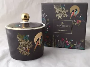 Neu im Karton Sara Miller PORTMEIRON Chelsea Love Birds Zuckerdose mit Deckel 22 K Gold - Bild 1 von 9