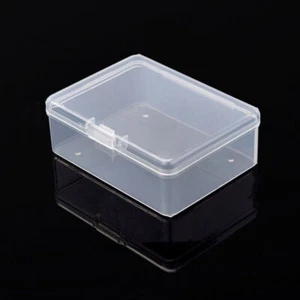 10Pcs Plastic Storage Box Mini Clear Jewelry Organizer Case Beads Container - Picture 1 of 5