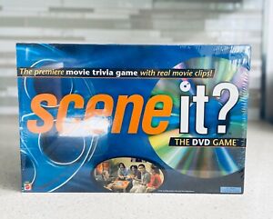 SCENE IT? Movie Trivia Board Game The DVD Game Real Movie Clips! NIB Mattel 2003