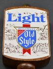 Vintage Heileman's Old Style Light Wood Beer Tap Handle Pub Bar Brew Collectible