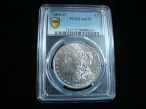 1896-O Morgan Silver Dollar PCGS Graded AU55 Gold Shield #56986660 - Picture 1 of 4