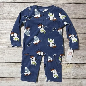 Carter’s Toddler Boy 2 Piece Fleece Outfit Size 2T. NWT! Long Sleeve And Pants. - Picture 1 of 7