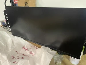 LG 34WN650 34 inch UltraWide IPs LED Curved Monitor - Cracked Screen..See Pics - Picture 1 of 6
