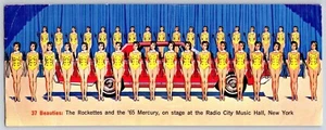 Automobile Ad Postcard Radio City Rockettes 1965 Mercury Urich Motor Co CA OV1 - Picture 1 of 2