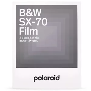 New Sealed Polaroid SX-70 B&W Film for all Polaroid SX-70 Cameras - 8 Photos - Picture 1 of 2
