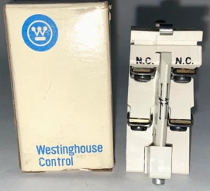 Westinghouse J02 Auxiliary Contact 9084A17G03 MOD-A DISCONTINUED WHITE 2NC - Picture 1 of 6