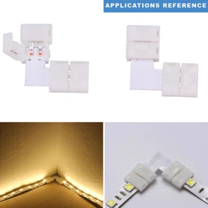 5 x L Shape 10mm 2 Pins Strip to Strip Connector For IP20 LED Strip Light Bends - Picture 1 of 4