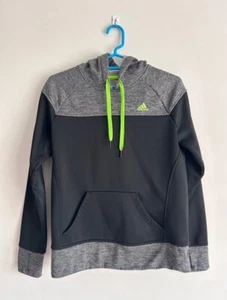 Women Adidas Gray Climawarm Pullover Hoodie - Picture 1 of 4