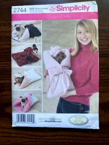 Simplicity 2744 in 3 Sizes:Pet Carrier/Beds, Beret & Bonnets,Neatly Cut Great! - Picture 1 of 3