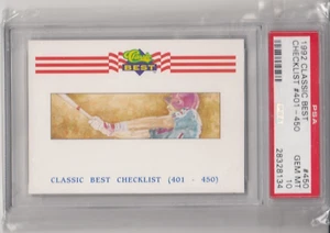 1992 Classic Best Mike Schmidt Philly Checklist #401-450 Card #450 PSA 10 Gem Mt - Picture 1 of 5