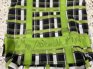 Vintage Green plaid Airwalk Tote Used - Picture 1 of 7