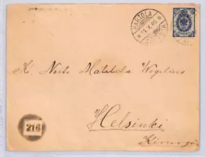 RUSSIA FINLAND Cover *HARTOLA* 1905 CDS Super *216* NUMERAL Lower Left ZT213 - Picture 1 of 6