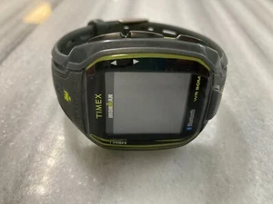 Timex Ironman Run x50+ Black/Green Resin Strap Bluetooth Watch TMXM054 - Picture 1 of 6
