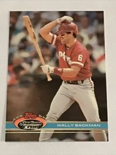 1991 Wally Backman Topps Stadium Club Baseball #368 Philadelphia Phillies